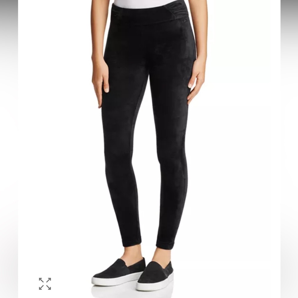 Marc New York Performance Black Velvet Leggings